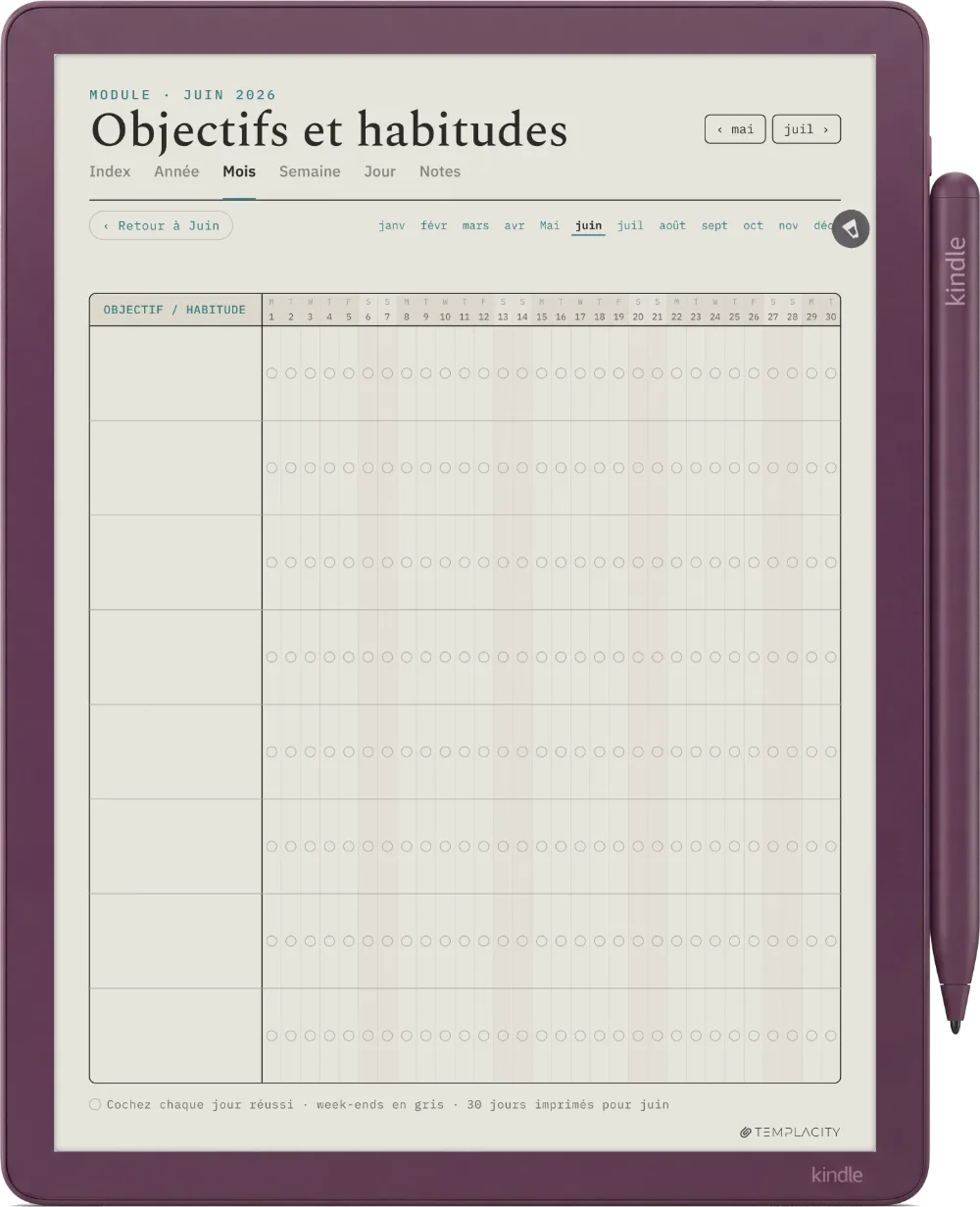 The Planner · Entraînement Kindle Scribe Colorsoft page 5