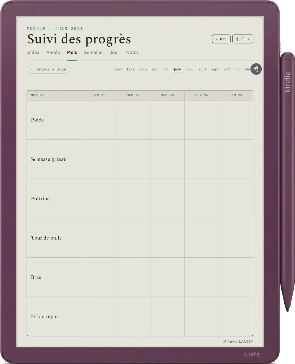 The Planner · Entraînement Kindle Scribe Colorsoft page 4
