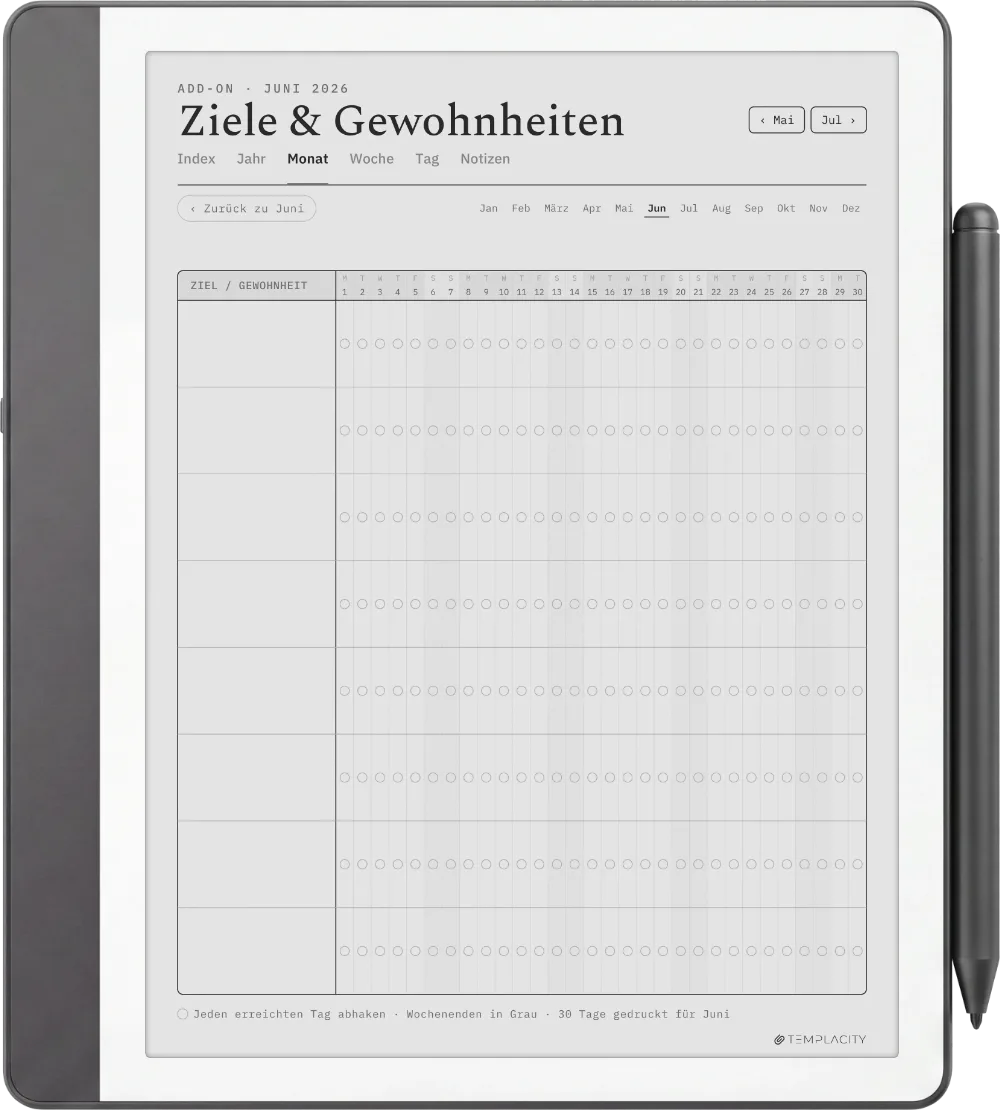 The Planner · Workout Kindle Scribe Seite 5