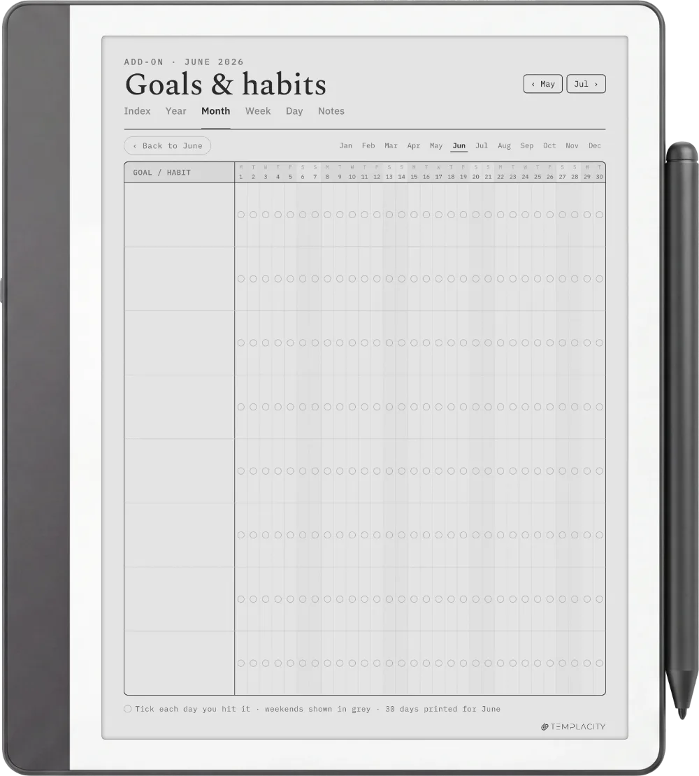 The Planner · Workout Kindle Scribe page 5