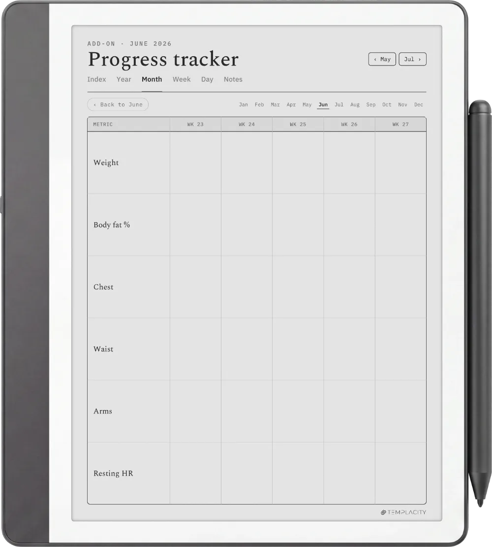 The Planner · Workout Kindle Scribe page 4