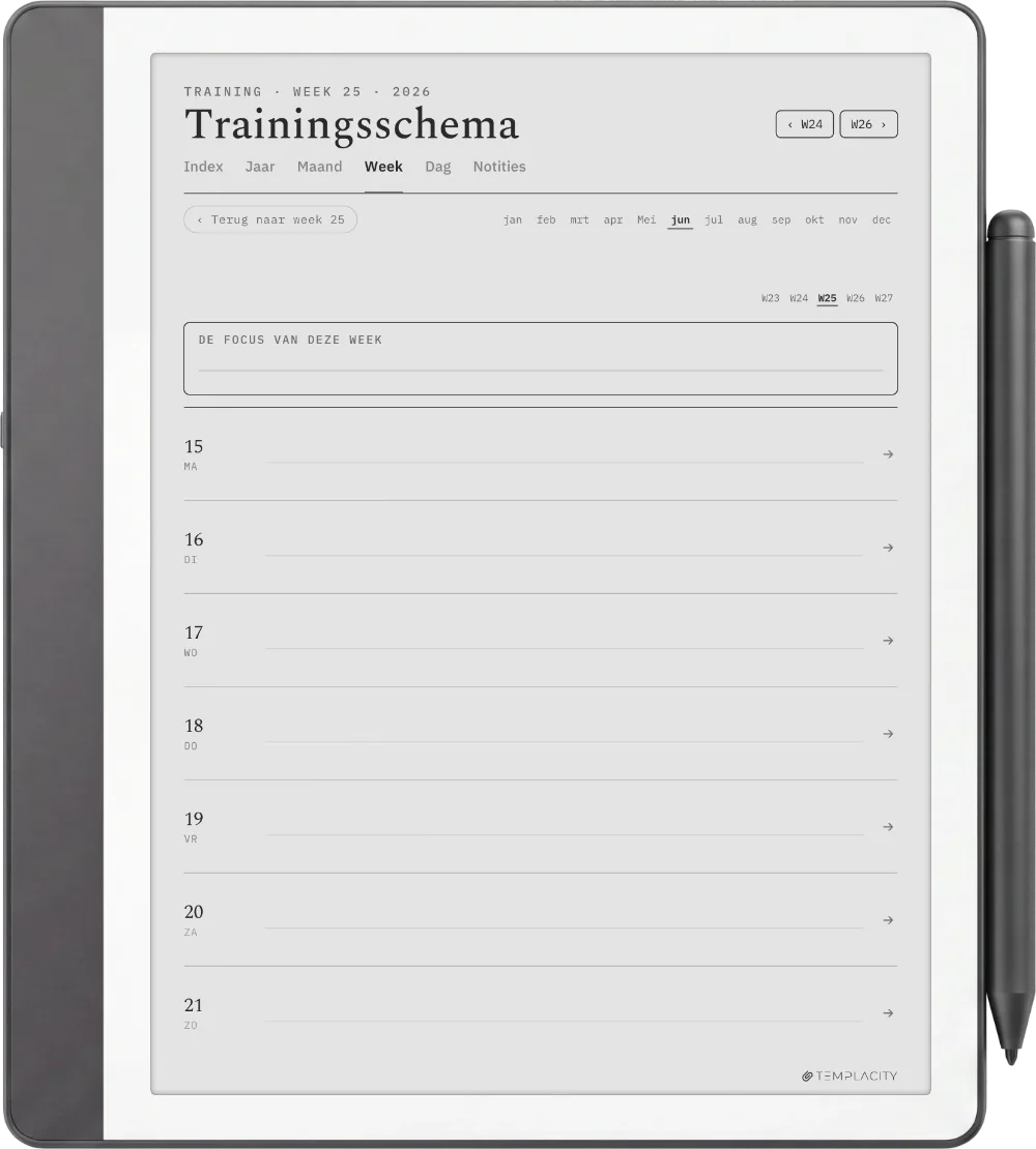 The Planner · Workout Kindle Scribe pagina 2