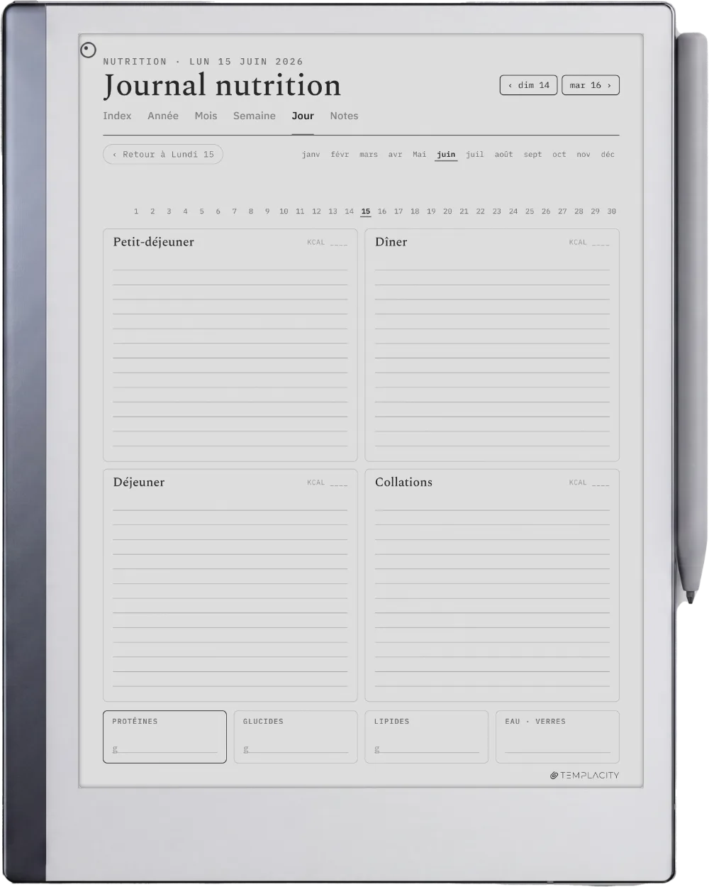 The Planner · Entraînement reMarkable 2 page 3
