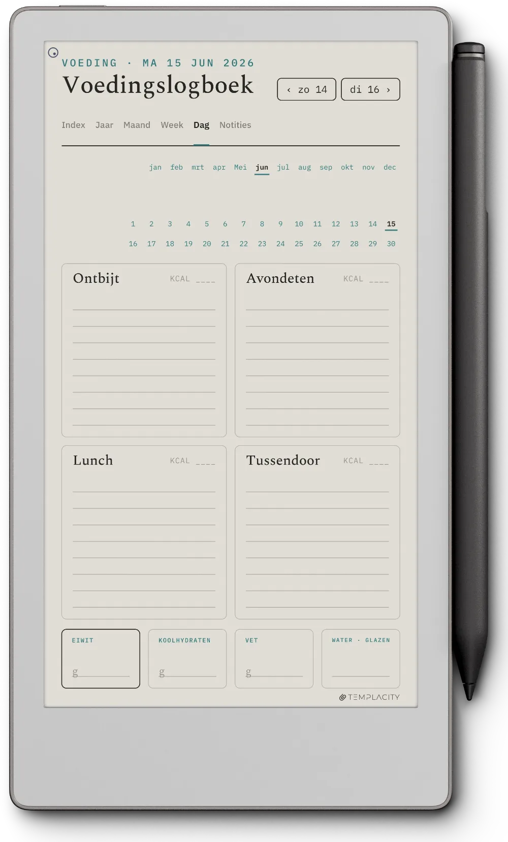 The Planner · Workout reMarkable Paper Pro Move pagina 3