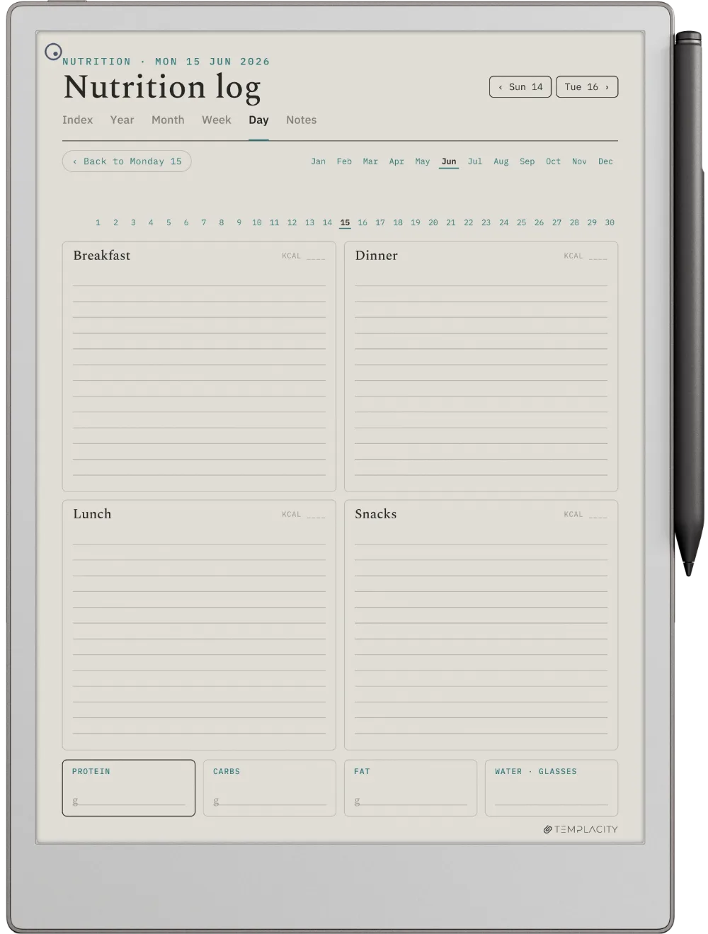 Trainingsplaner reMarkable Paper Pro, Seite 3