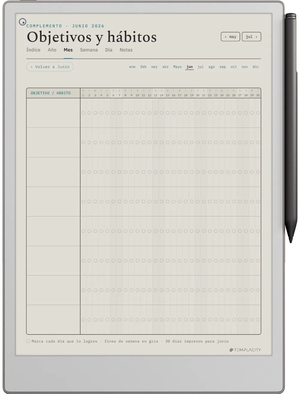 The Planner · Entrenamiento reMarkable Paper Pro página 5