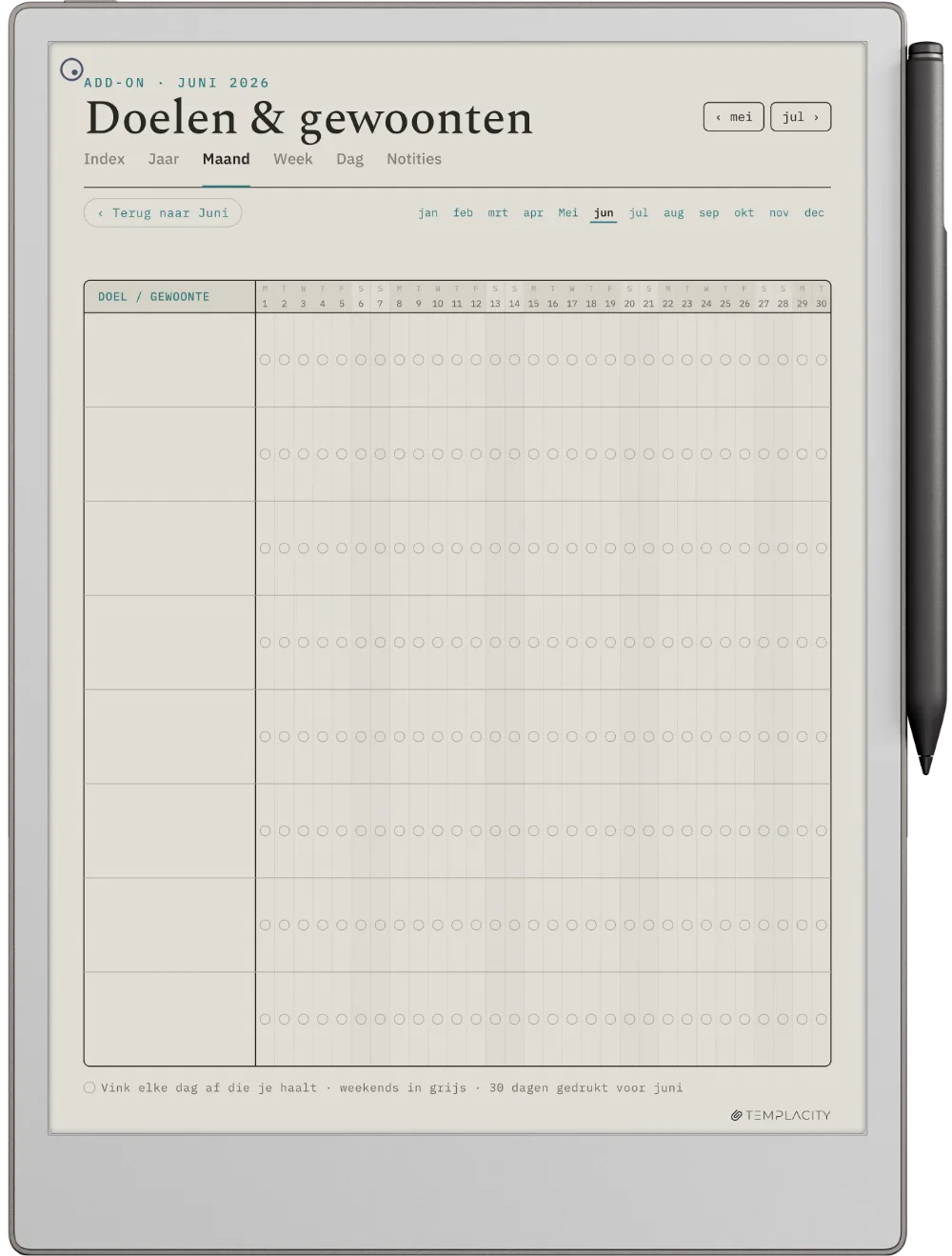 The Planner · Workout reMarkable Paper Pro pagina 5