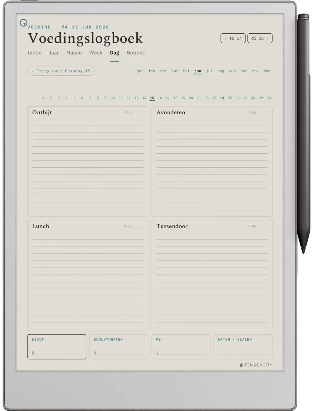 The Planner · Workout reMarkable Paper Pro pagina 3