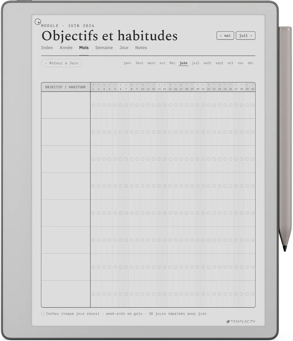 The Planner · Entraînement reMarkable Paper Pure page 5