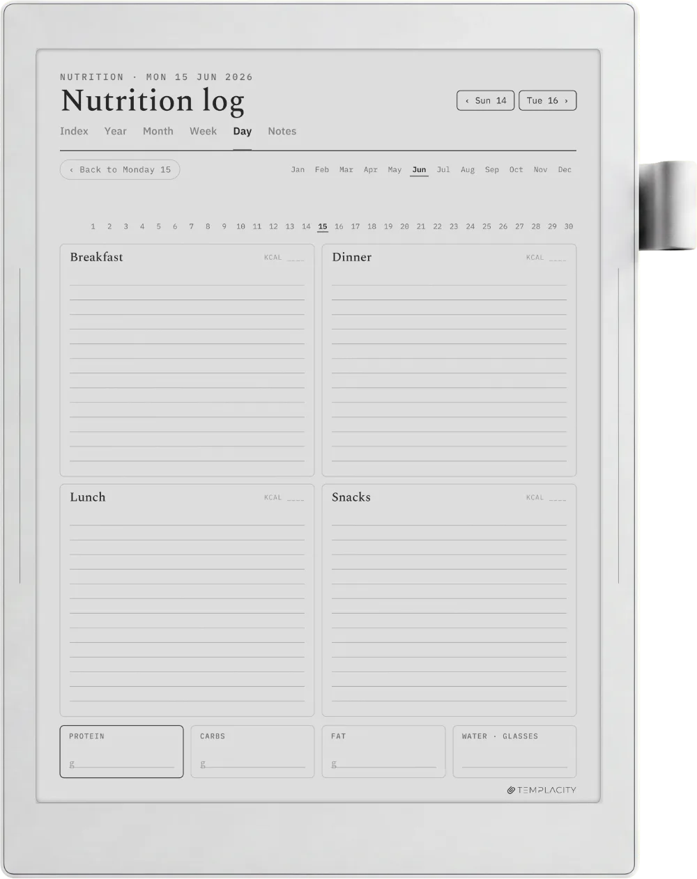 The Planner · Workout Supernote Manta page 3