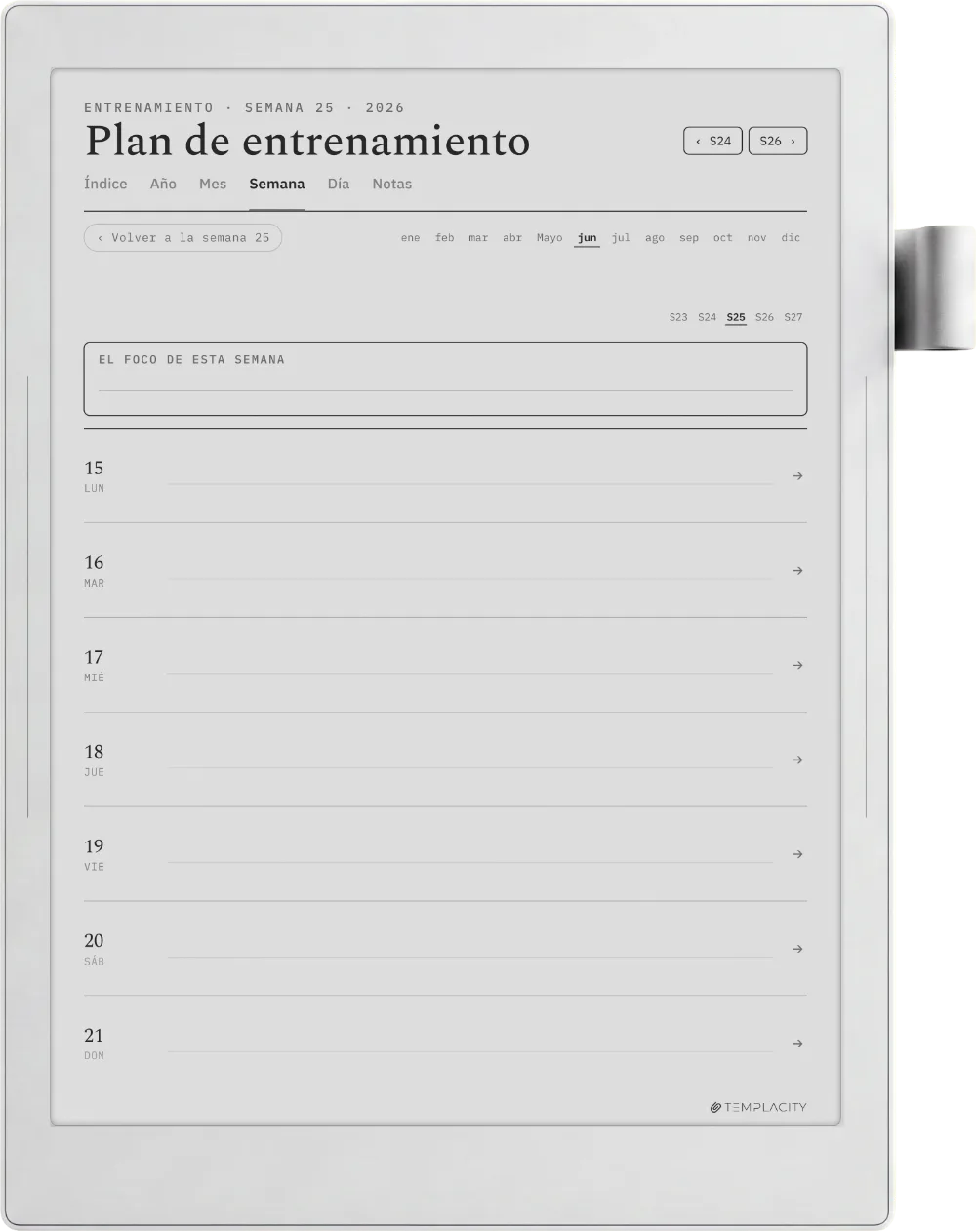 The Planner · Entrenamiento Supernote Manta página 2