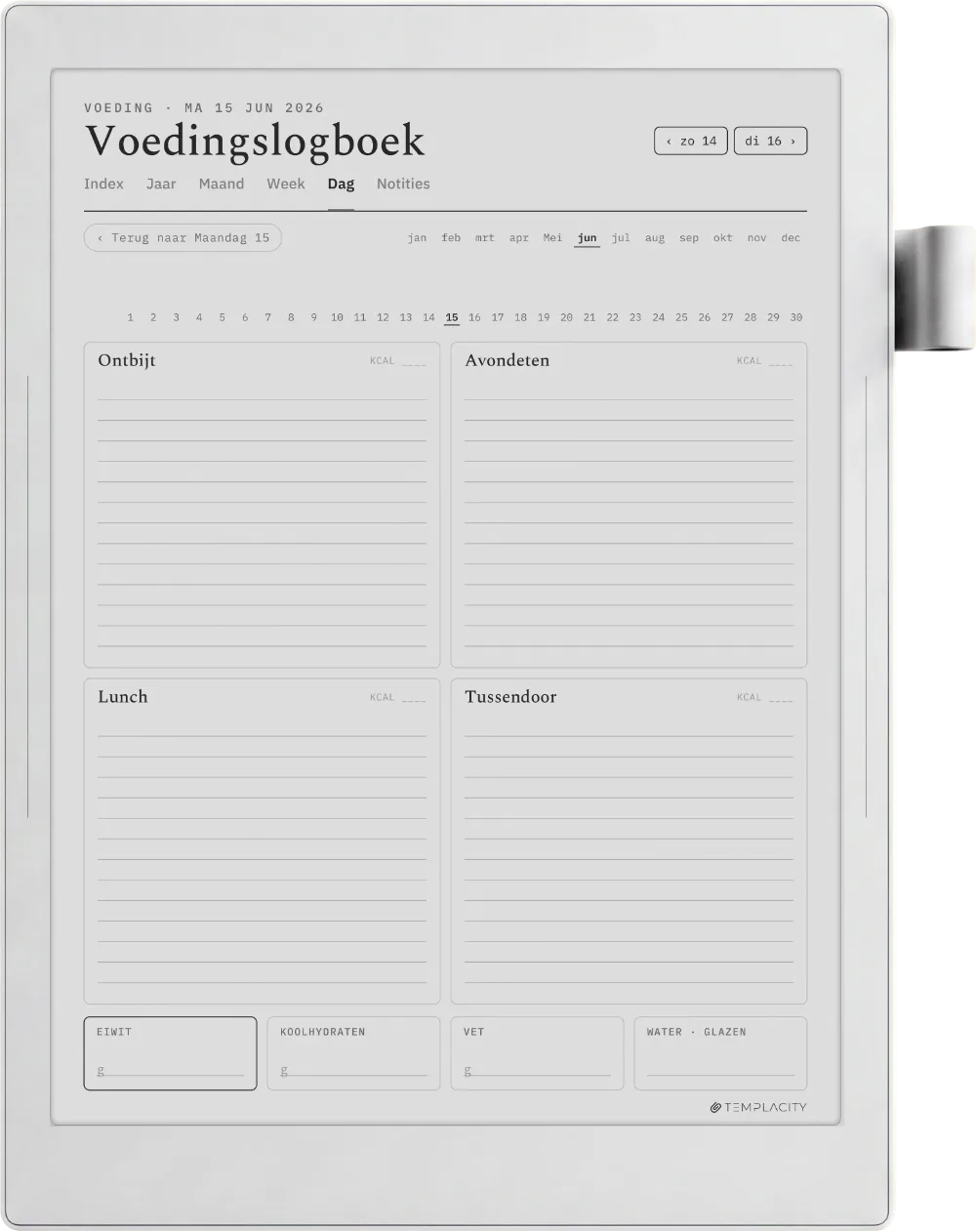 The Planner · Workout Supernote Manta pagina 3