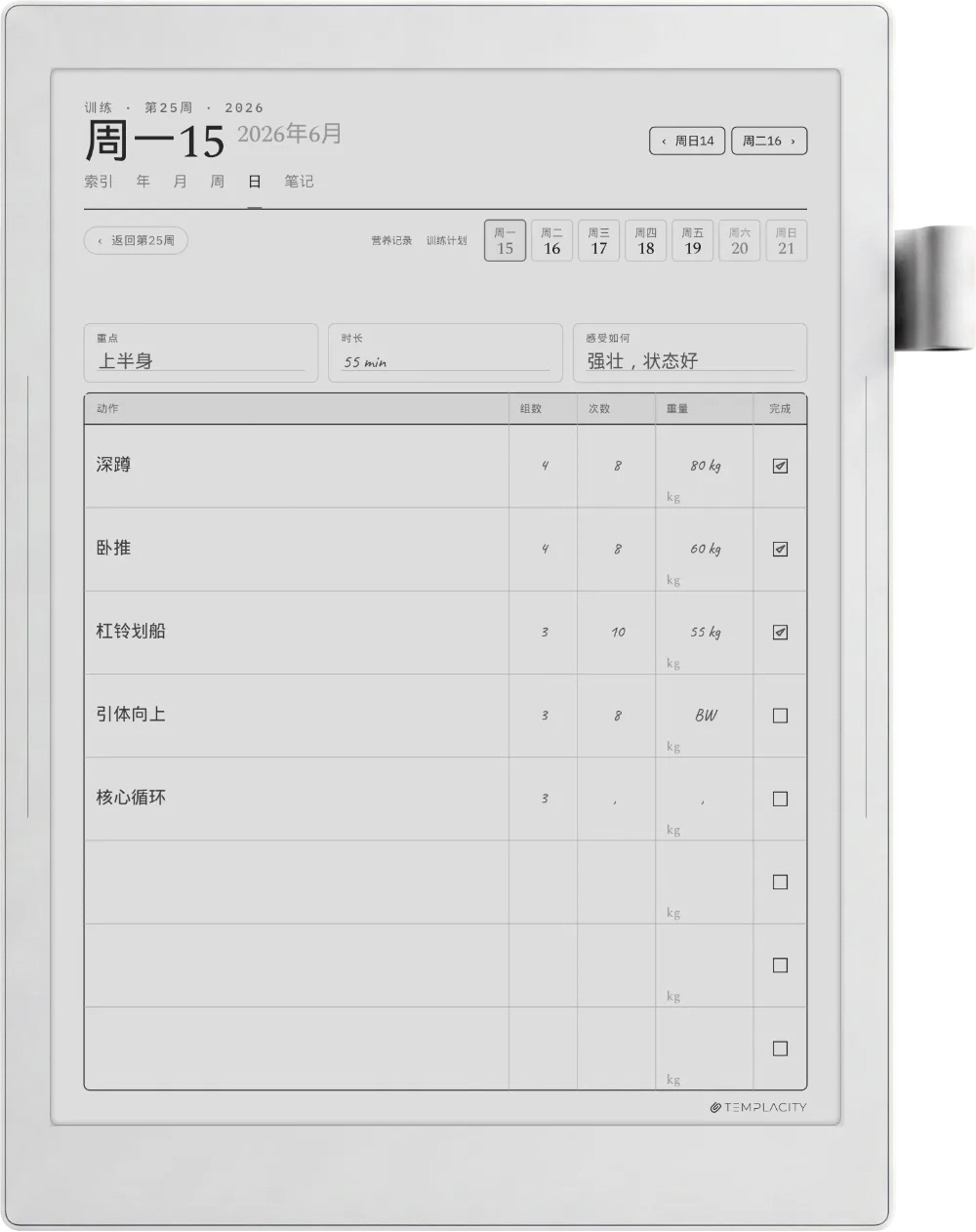 Supernote Manta 上的规划本