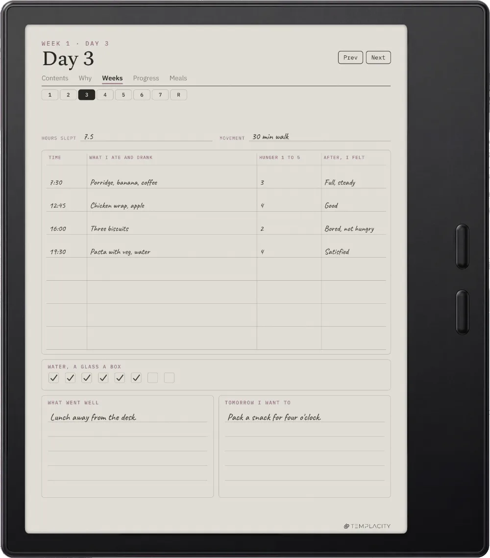 The Planner El día