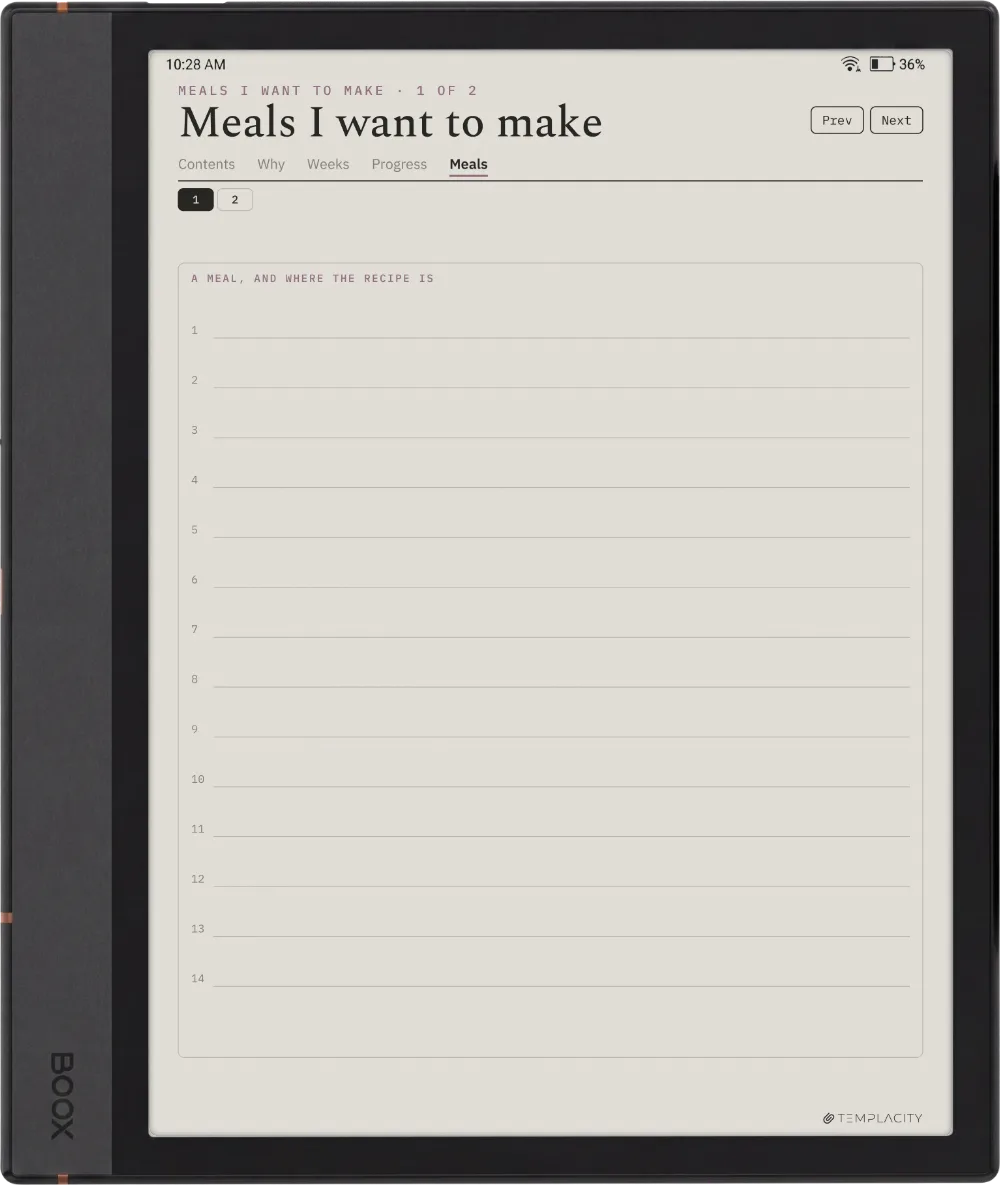 The Food Diary Boox Note Air4 C página 9
