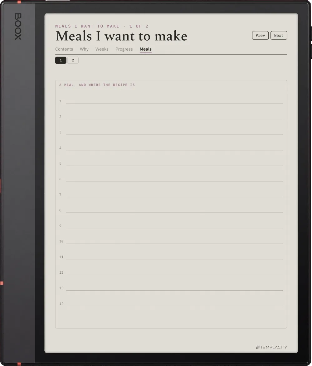 The Food Diary Boox Note Air5 C página 9