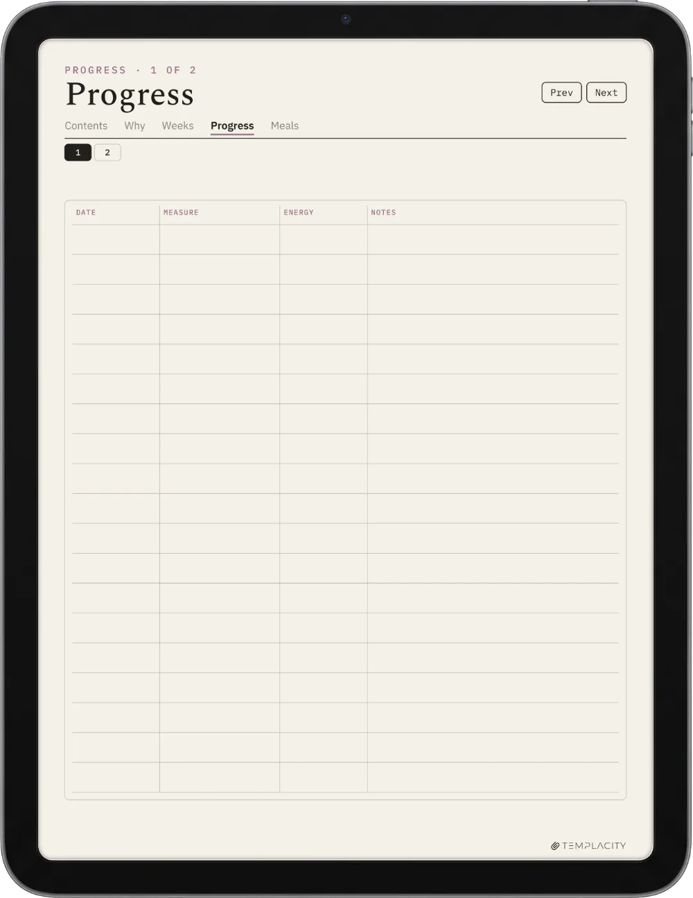 The Food Diary iPad página 8