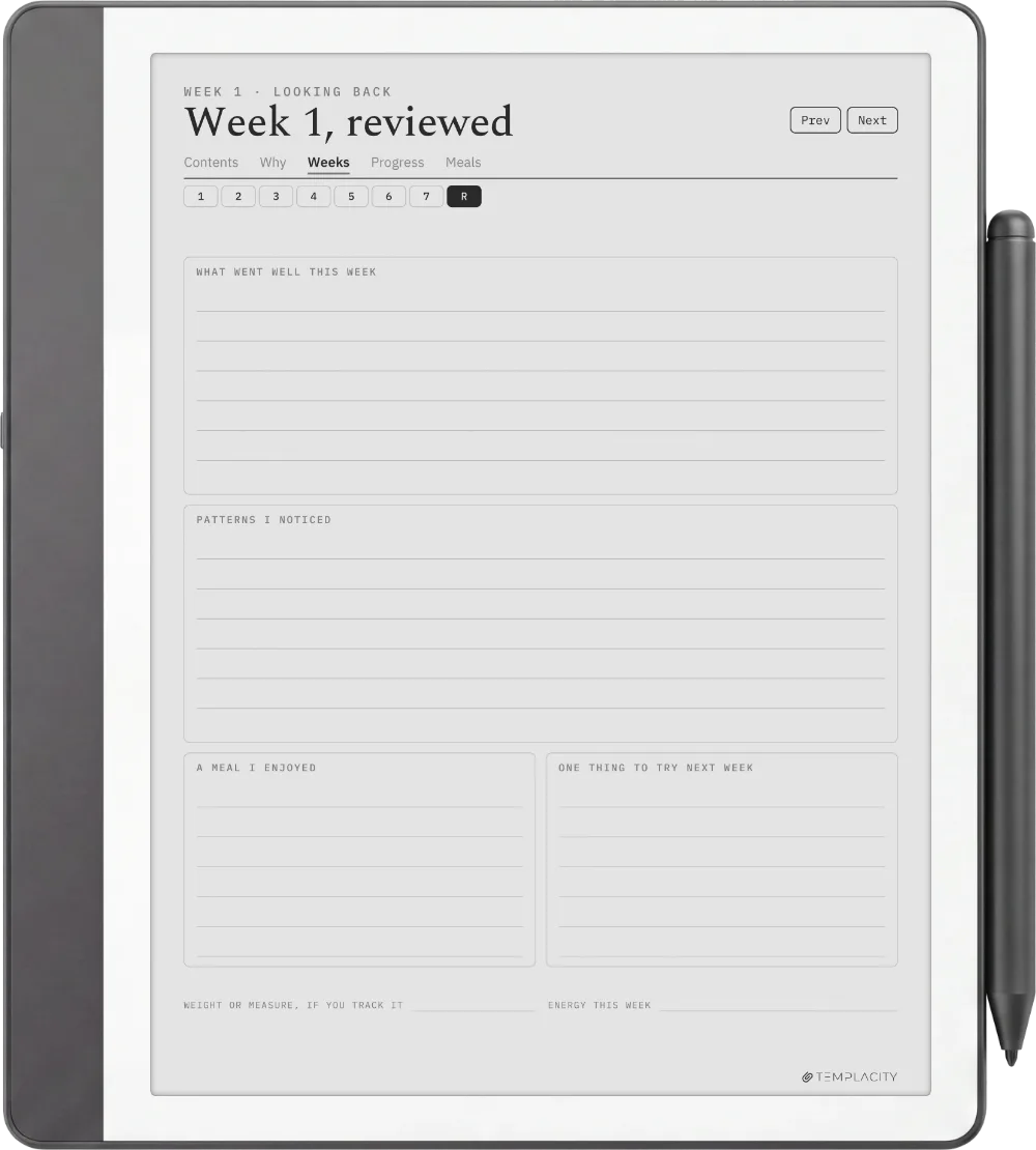 The Food Diary Kindle Scribe página 7