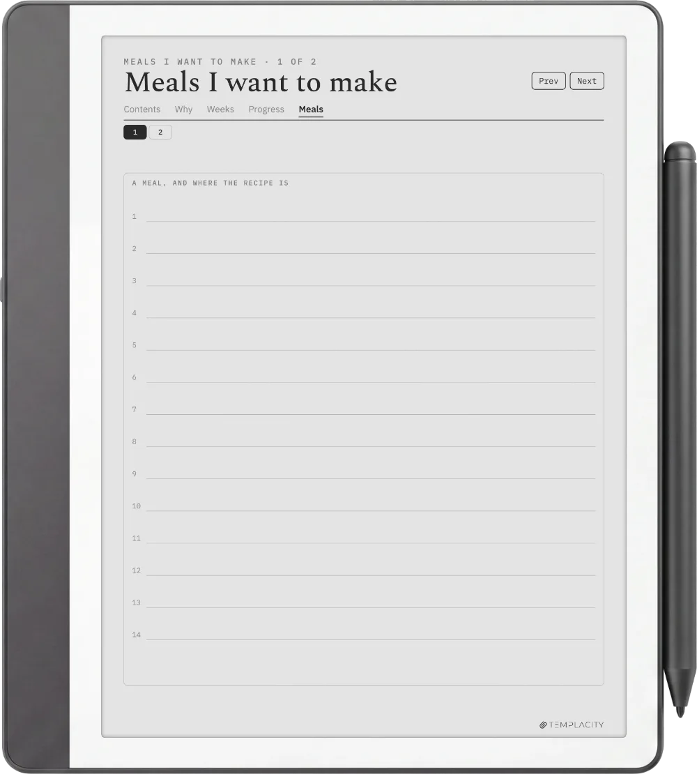 Le journal alimentaire Kindle Scribe page 9