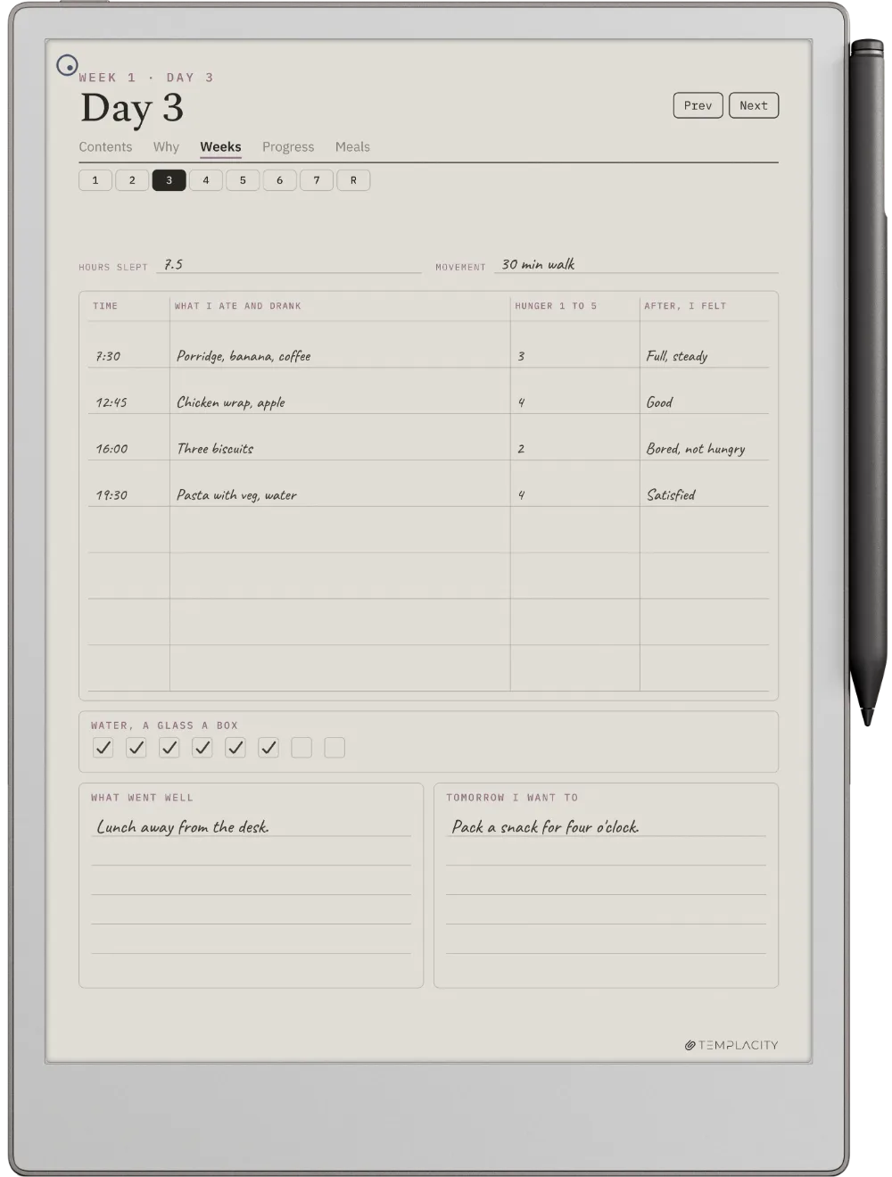Le Planner Le jour