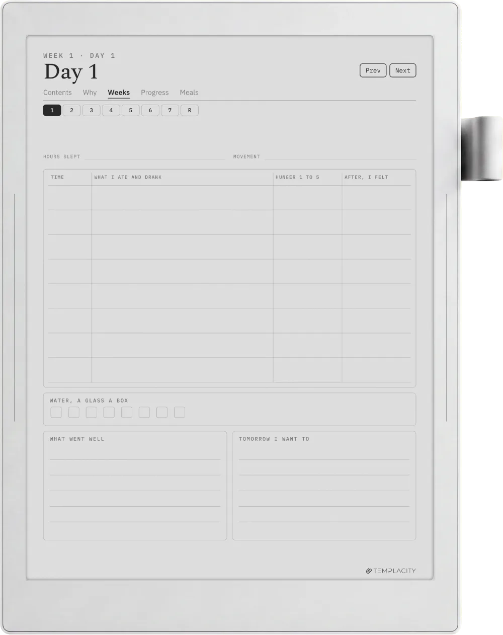 The Food Diary Supernote Manta page 6