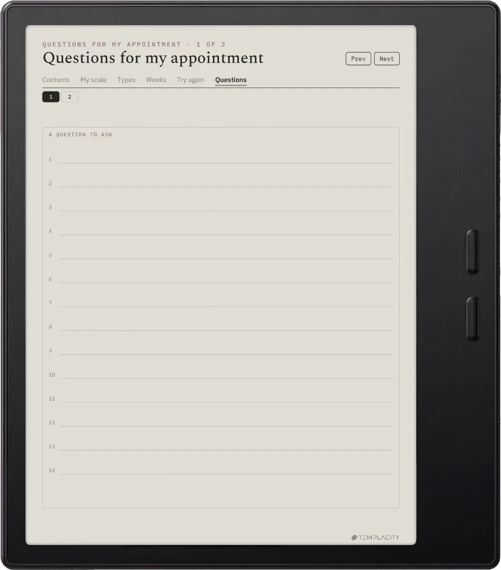 The Food & Symptom Diary Boox Go Color 7 (Gen II) Seite 9