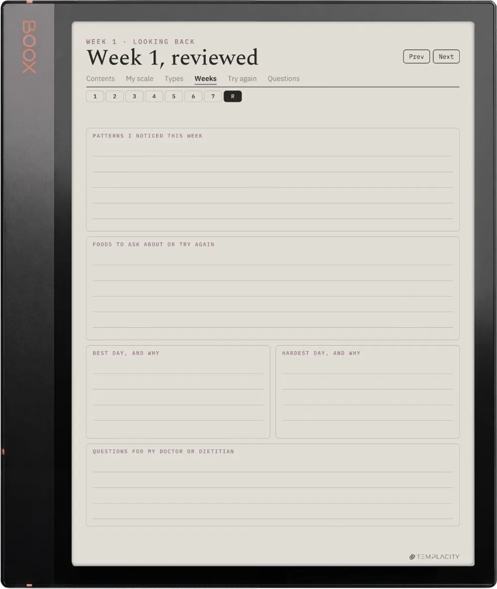The Food & Symptom Diary Boox Note Air3 C Seite 7