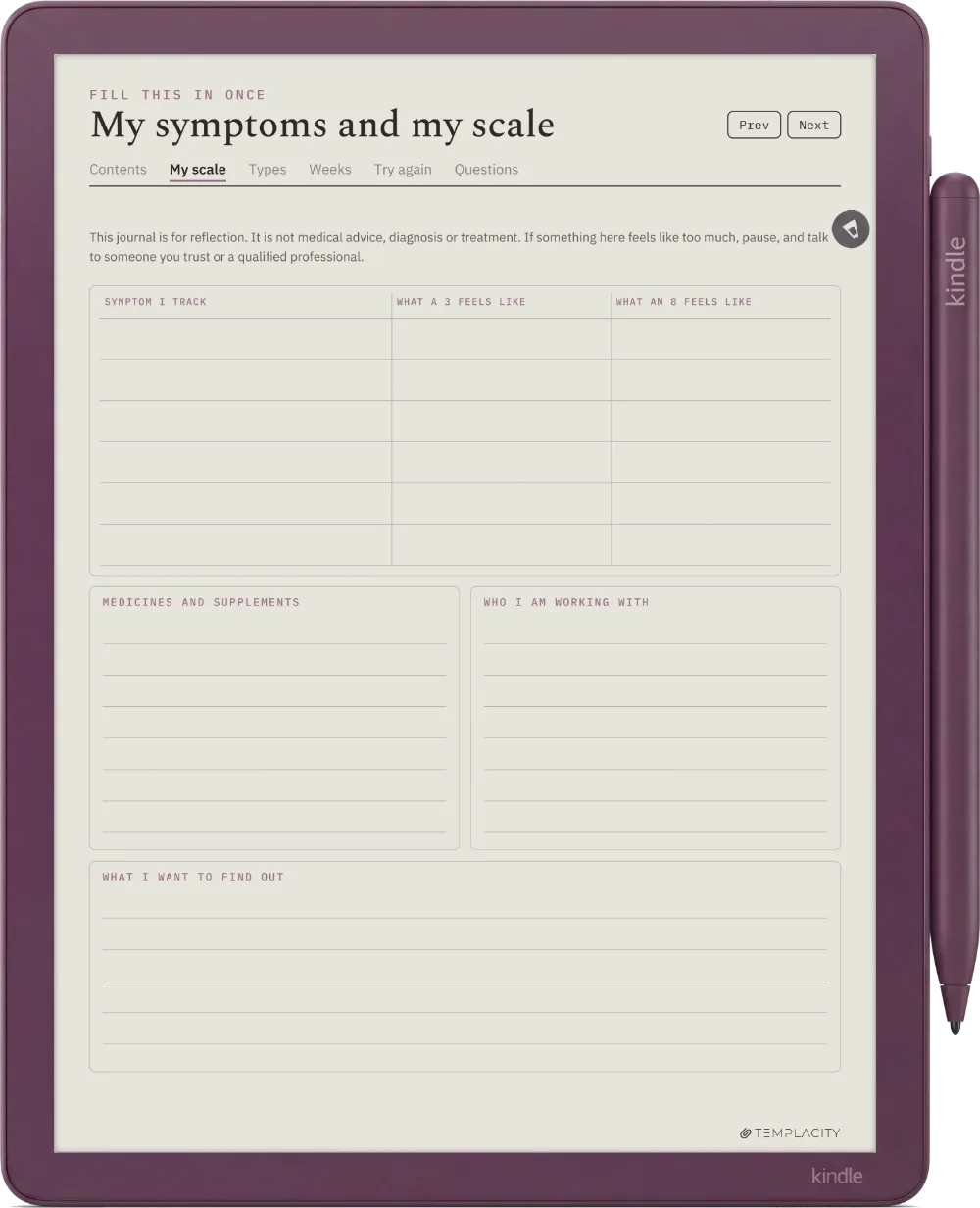 The Food & Symptom Diary Kindle Scribe Colorsoft Seite 10