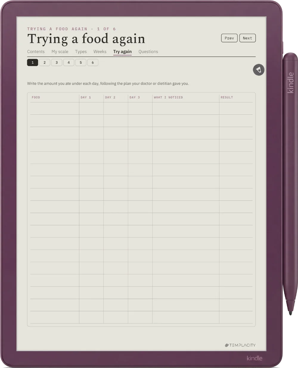 饮食与症状日记 Kindle Scribe Colorsoft 第 8 页