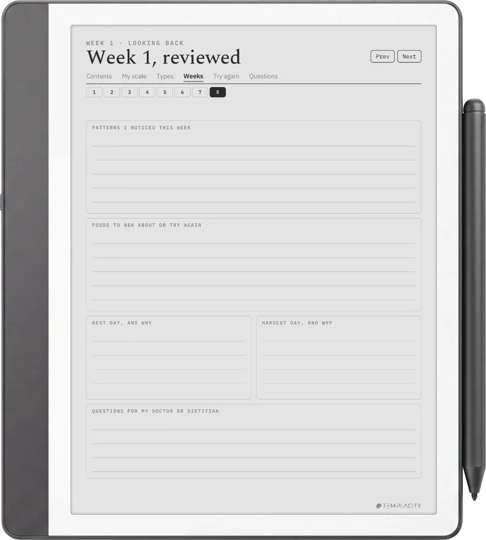 饮食与症状日记 Kindle Scribe 第 7 页