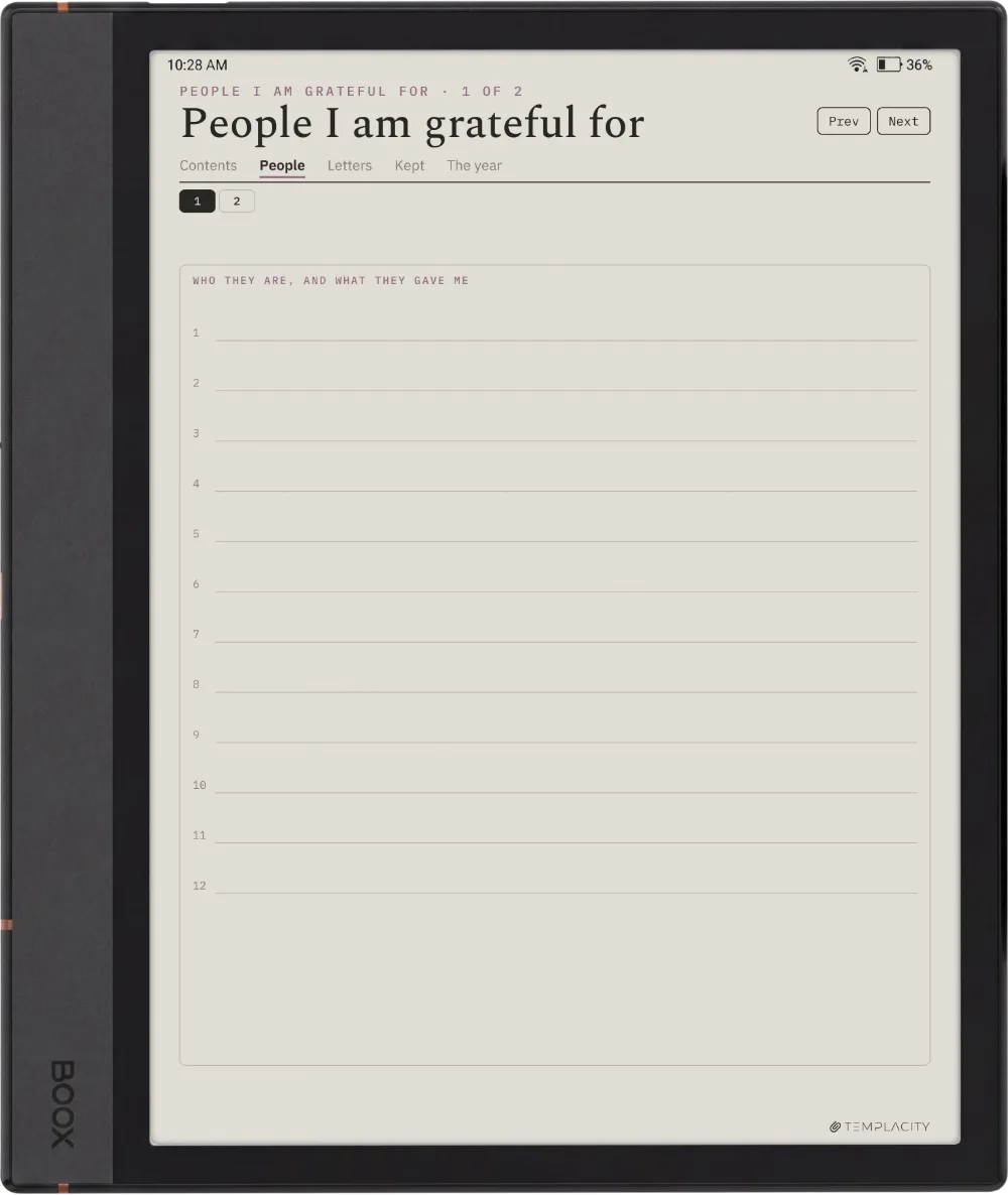 A Year of Gratitude Boox Note Max página 8