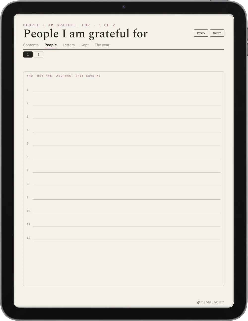 A Year of Gratitude iPad 第 8 页