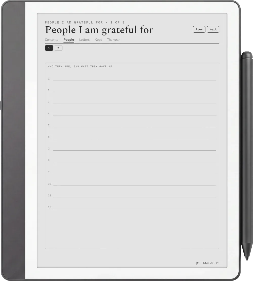 A Year of Gratitude Kindle Scribe página 8