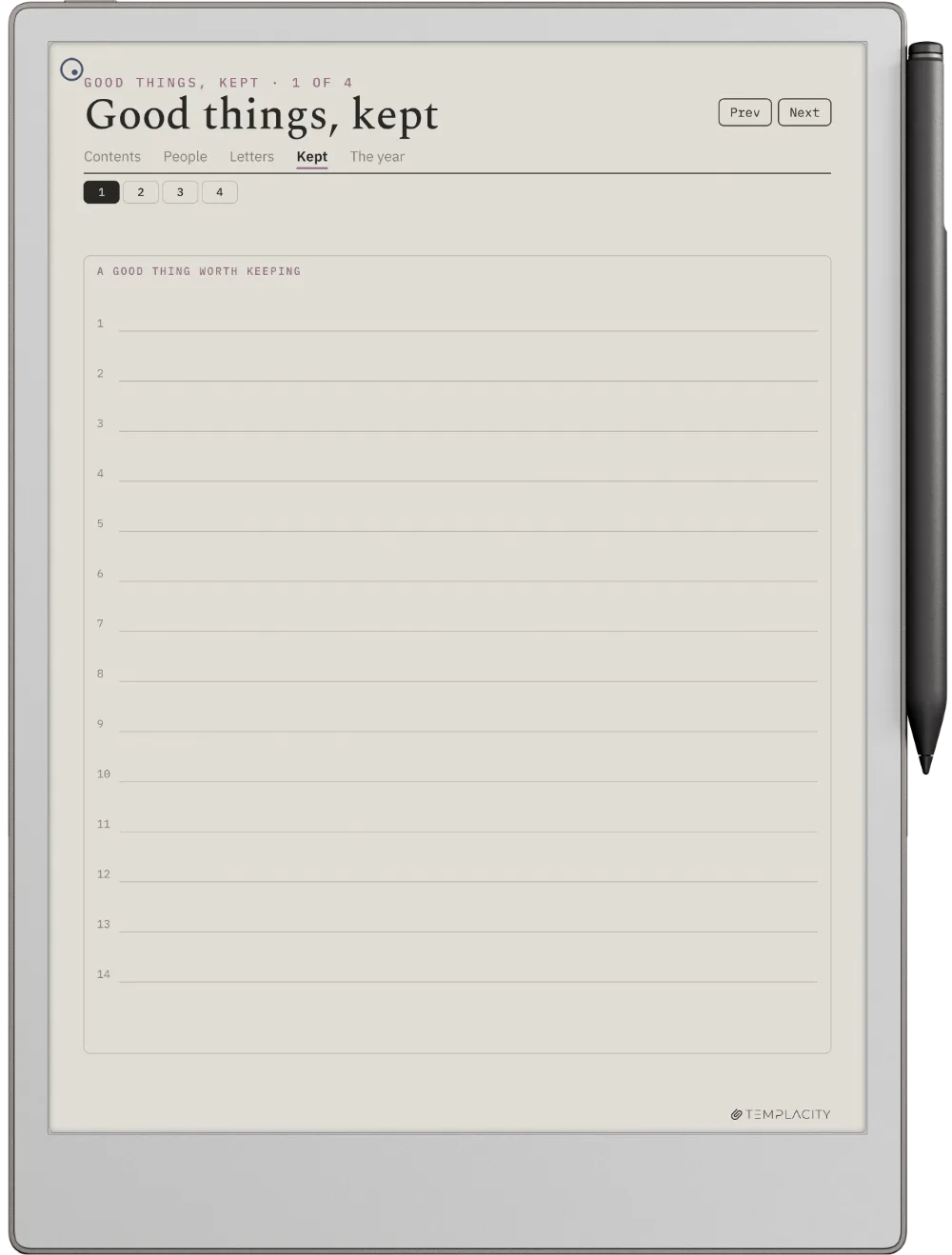 A Year of Gratitude reMarkable Paper Pro 第 10 页