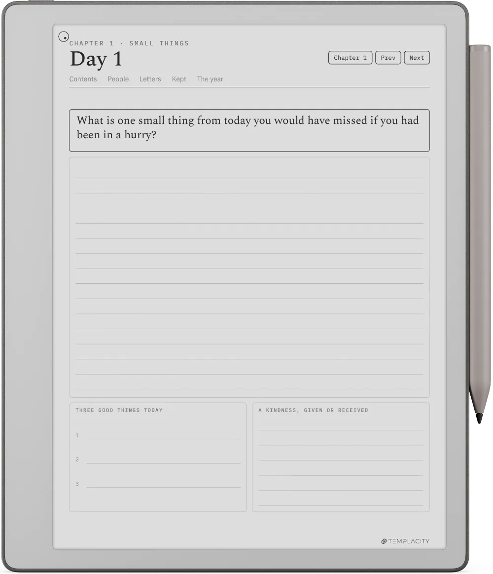 A Year of Gratitude reMarkable Paper Pure page 6