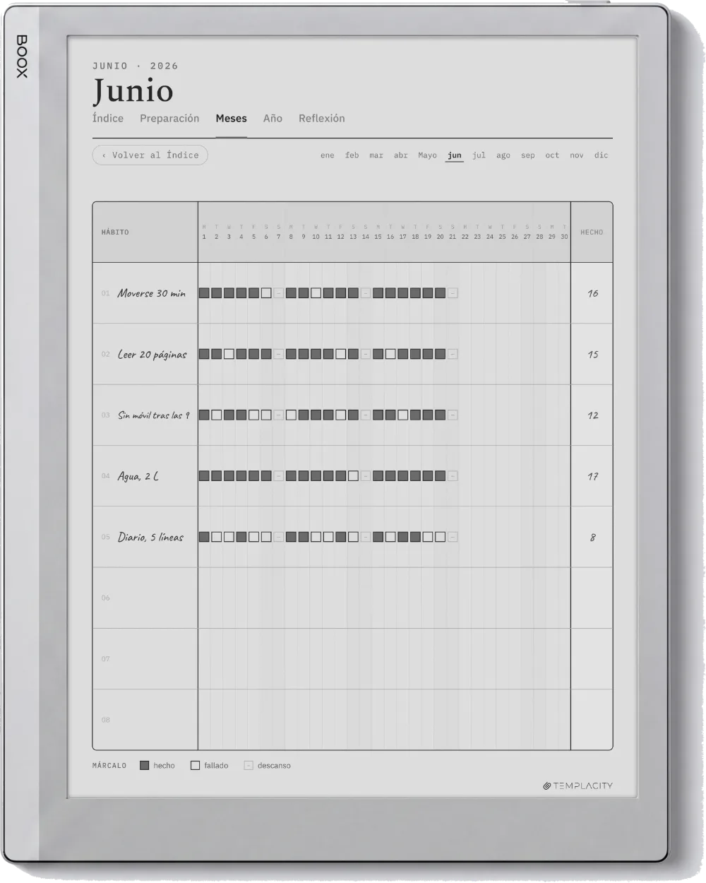 The Planner en el Boox Go 10.3