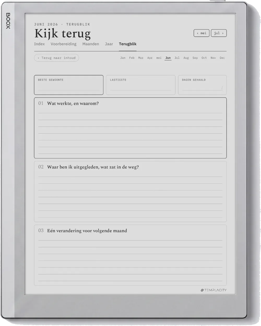 The Planner · Habit Tracker Boox Go 10.3 pagina 5