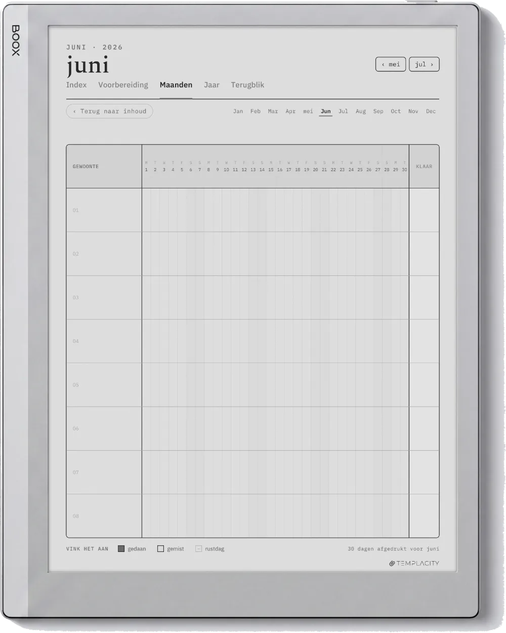 The Planner De maand