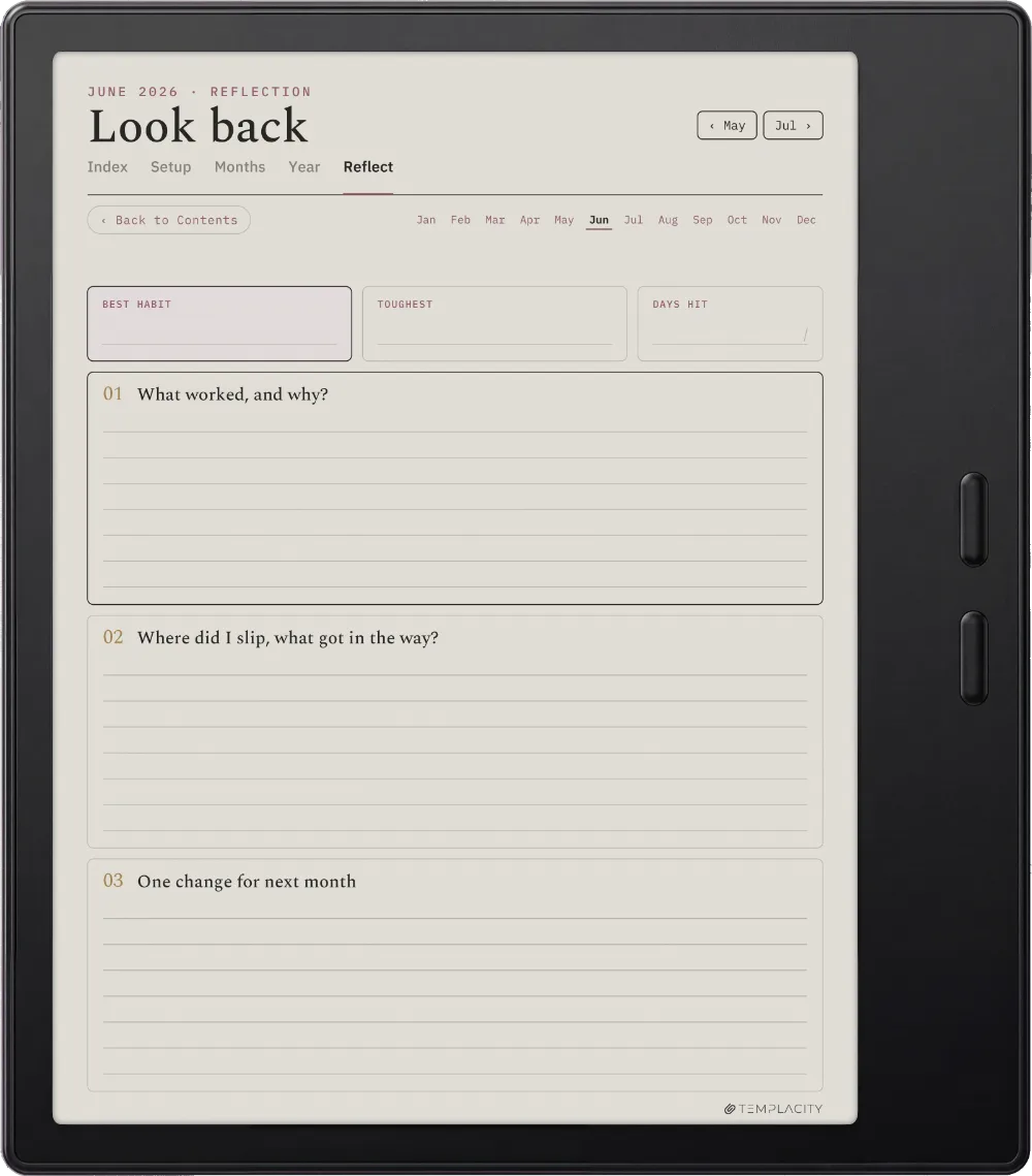 The Planner · Habit Tracker Boox Go Color 7 (Gen II) page 5
