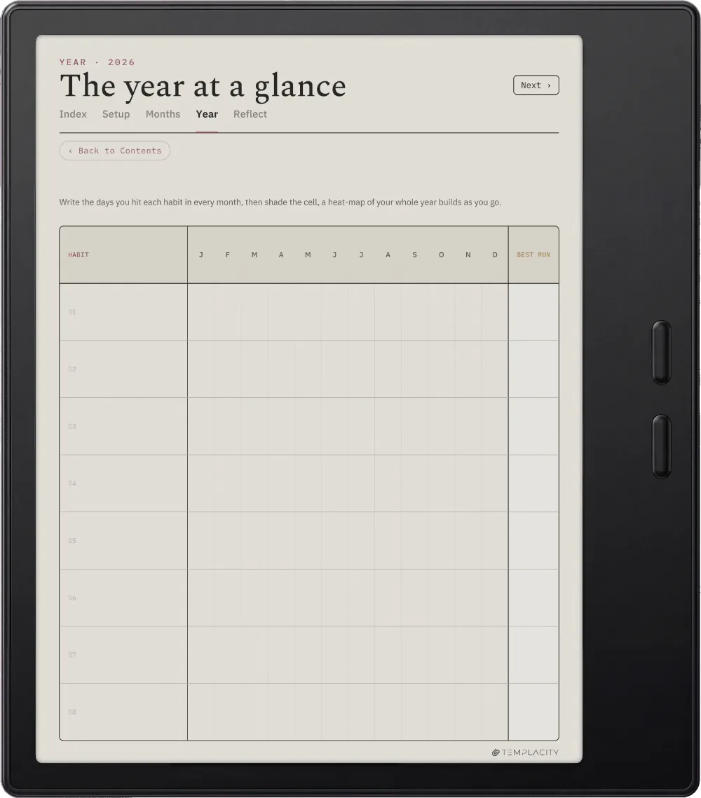 The Planner · Habit Tracker Boox Go Color 7 (Gen II) page 3