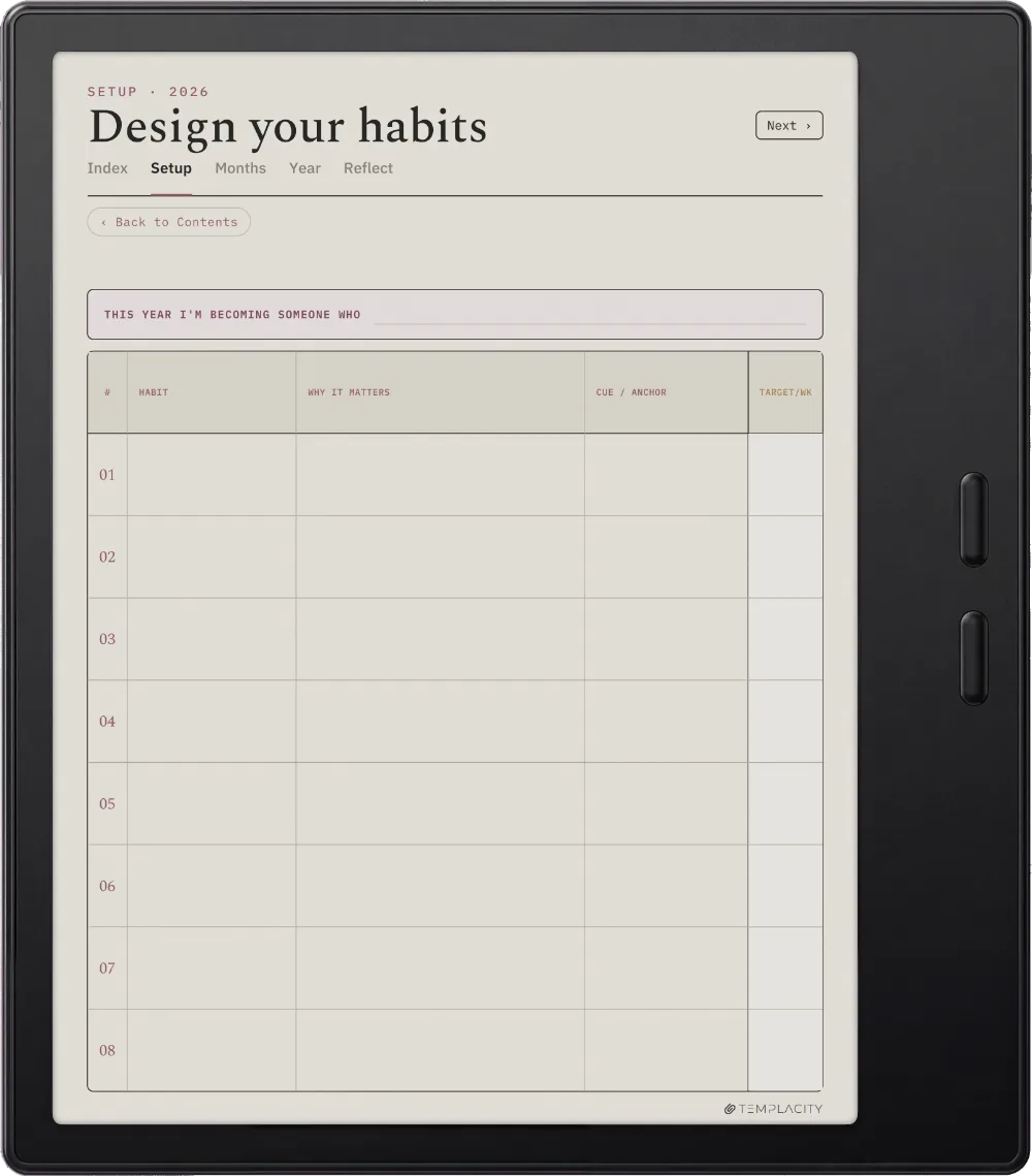 The Planner · Habit Tracker Boox Go Color 7 (Gen II) page 4