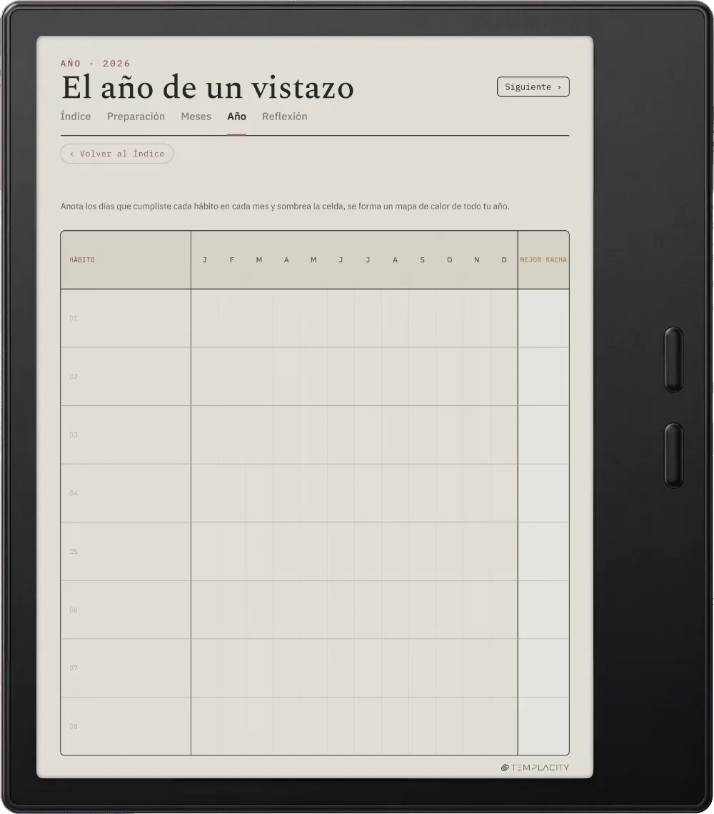 The Planner · Seguimiento de hábitos Boox Go Color 7 (Gen II) página 3