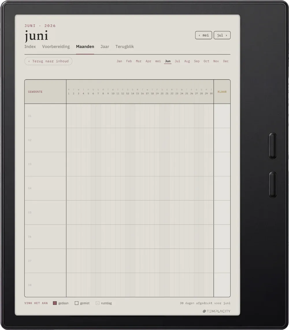 The Planner De maand