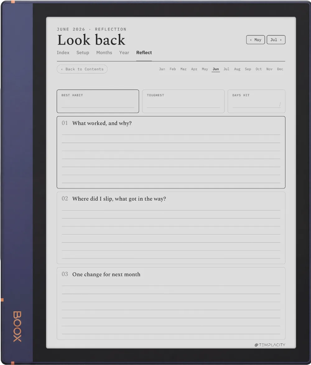 The Planner · Habit Tracker Boox Note Air2 page 5