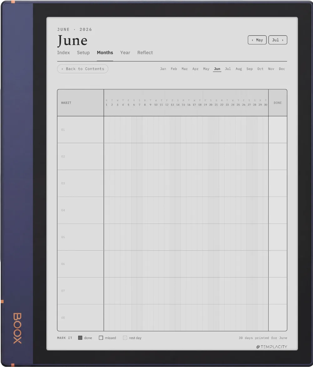 The Planner The Month