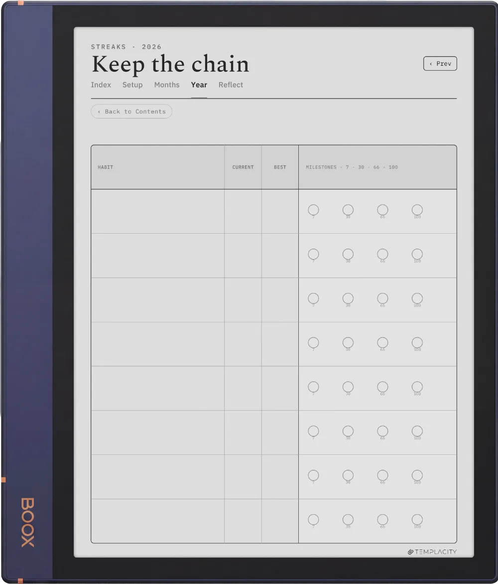 The Planner · Habit Tracker Boox Note Air2 page 2