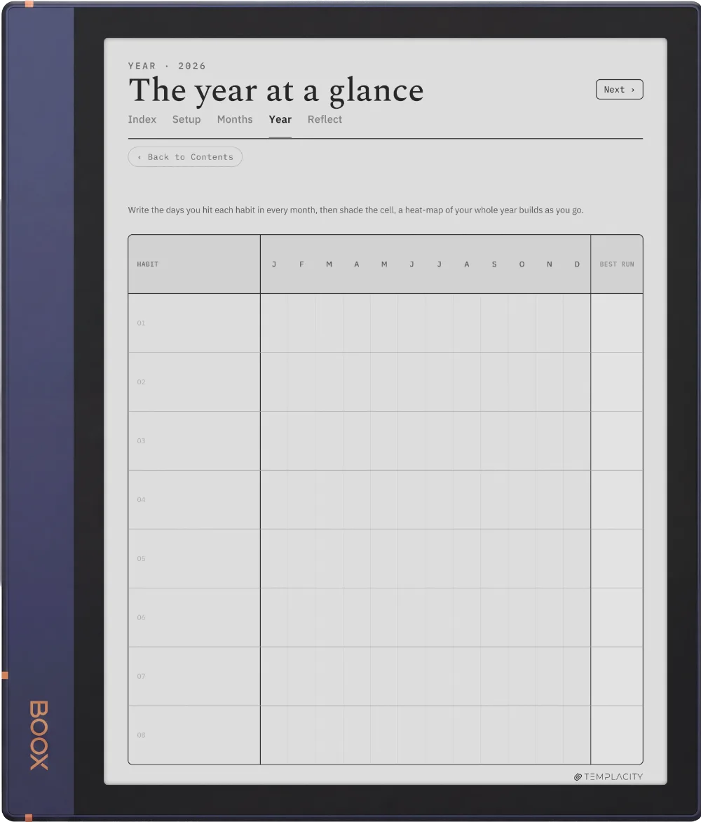 The Planner · Habit Tracker Boox Note Air2 page 3