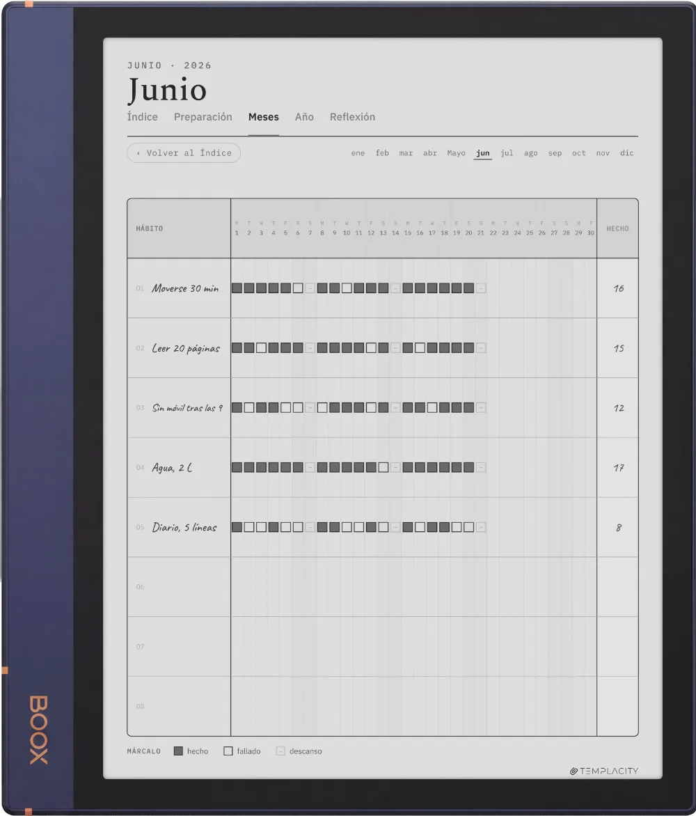 The Planner en el Boox Note Air2