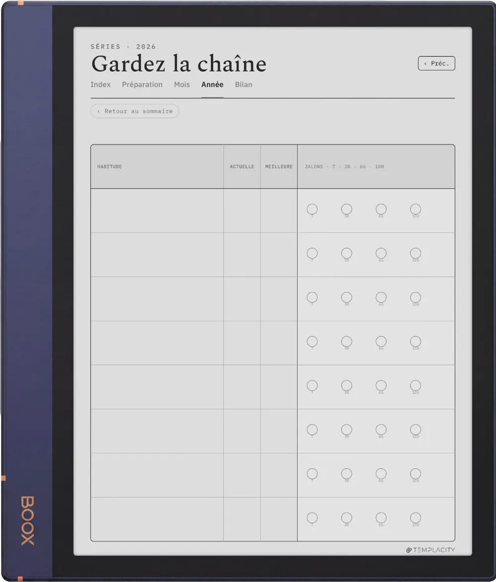 The Planner · Habit Tracker Boox Note Air2 page 2