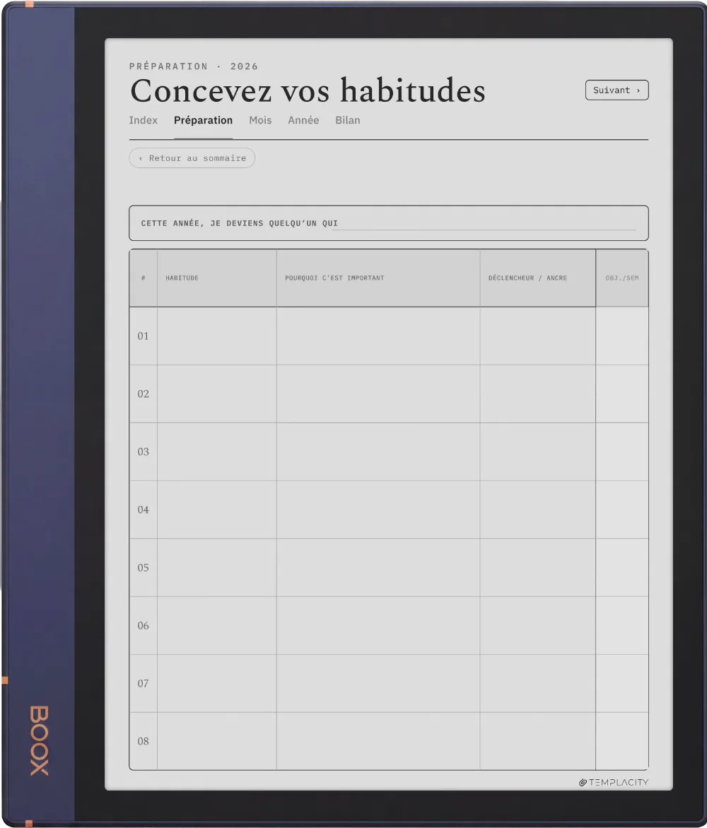 The Planner · Habit Tracker Boox Note Air2 page 4
